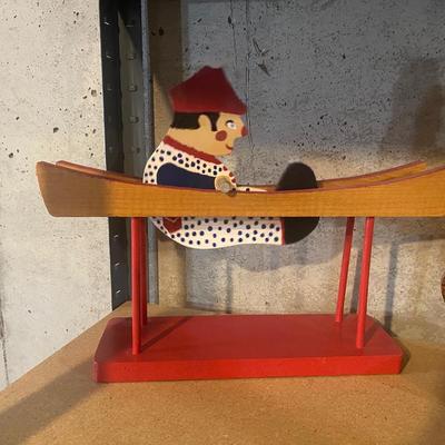 HANDMADE WOODEN CRITTERS AND A CLOWN