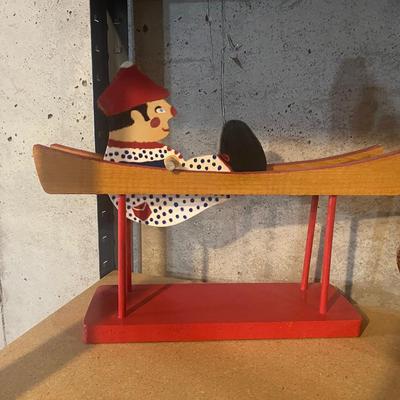 HANDMADE WOODEN CRITTERS AND A CLOWN