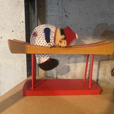 HANDMADE WOODEN CRITTERS AND A CLOWN