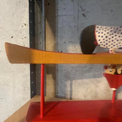 HANDMADE WOODEN CRITTERS AND A CLOWN