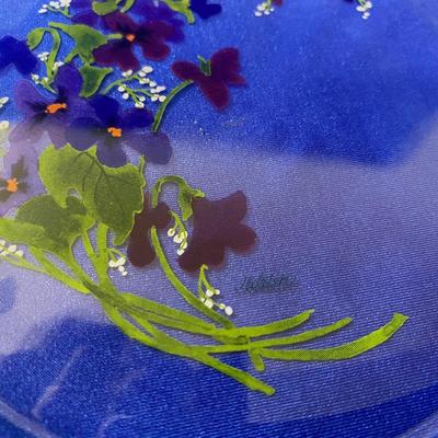 J. WALSH HAND PAINTED 6 PLATES AND 6 BOWLS