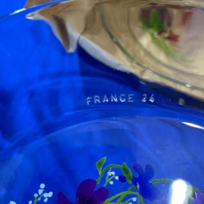 J. WALSH HAND PAINTED 6 PLATES AND 6 BOWLS