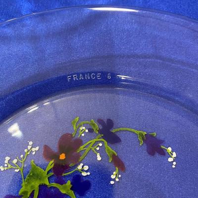 J. WALSH HAND PAINTED 6 PLATES AND 6 BOWLS
