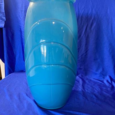 ANCHOR HOCKING LARGE ART DECO GLASS VASE