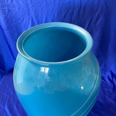 ANCHOR HOCKING LARGE ART DECO GLASS VASE