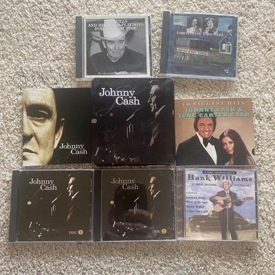 JOHNNY AND JUNE, PATSY & LORETTA, EVEN SOME HANK WILLIAMS TOO ON CD'S