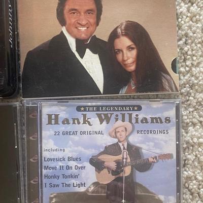 JOHNNY AND JUNE, PATSY & LORETTA, EVEN SOME HANK WILLIAMS TOO ON CD'S