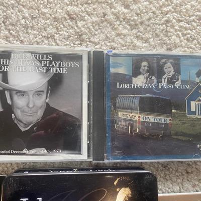 JOHNNY AND JUNE, PATSY & LORETTA, EVEN SOME HANK WILLIAMS TOO ON CD'S