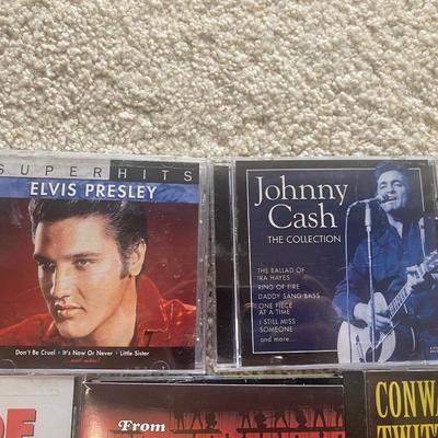 JOHNNY CASH, ELVIS PRESLEY, CONWAY TWITTY, CHARLIE PRIDE & MORE ON CD'S