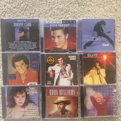 DOLLY PARTON, CONWAY TWITTY, HANK WILLIAMS, ELVIS PRESLEY, AND GEORGE JONES ON CD'S