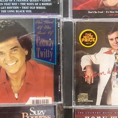 DOLLY PARTON, CONWAY TWITTY, HANK WILLIAMS, ELVIS PRESLEY, AND GEORGE JONES ON CD'S