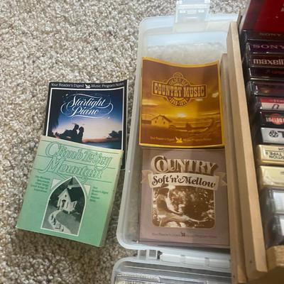 MUSIC ON CASSETTE TAPES AND NEW UNUSED TAPES