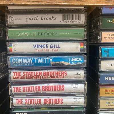 MUSIC ON CASSETTE TAPES AND NEW UNUSED TAPES