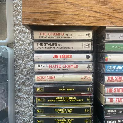 MUSIC ON CASSETTE TAPES AND NEW UNUSED TAPES
