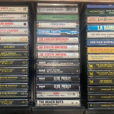 MUSIC ON CASSETTE TAPES AND NEW UNUSED TAPES