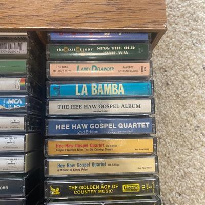MUSIC ON CASSETTE TAPES AND NEW UNUSED TAPES