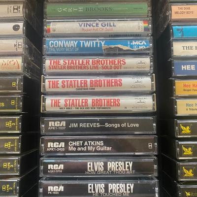 MUSIC ON CASSETTE TAPES AND NEW UNUSED TAPES
