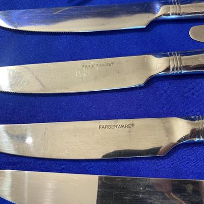 NORITAKE FLATWARE, FARBERWARE FLATWARE, SMALL CORELLE ICE CREAM BOWLS AND MORE