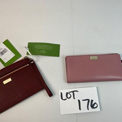 Lot D 176 NWT Kate Spade Tinie Newberry Lane Clutch and Stacy Arbour Hill Wallet