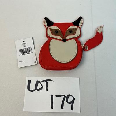 Lot D 179 NWT Kate Spade Blaze A Trail Fox Coin Purse