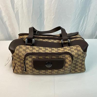 Lot D 193 NWT Rione Italy Signature Leather Handbag and Matching Wallet