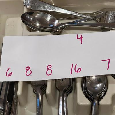 49 Pc. Set Towle 18/10 Stainless Flatware Silverware Set