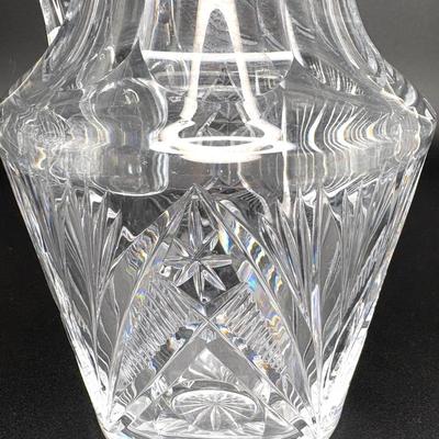 Crystal Pitcher with 4 Crystal Glasses