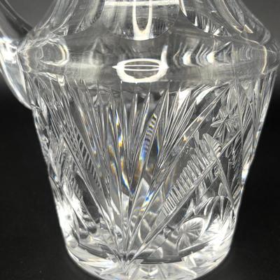 Crystal Pitcher with 4 Crystal Glasses