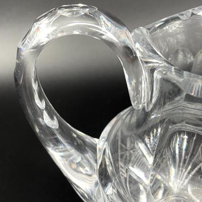Crystal Pitcher with 4 Crystal Glasses