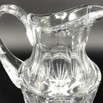 Crystal Pitcher with 4 Crystal Glasses