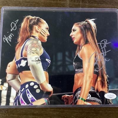Dr Britt Baker & Kris Statlander autograph