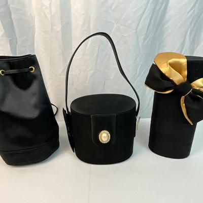 Lot D 196 Three Black Evening Clutches