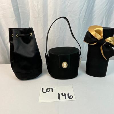 Lot D 196 Three Black Evening Clutches