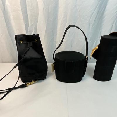 Lot D 196 Three Black Evening Clutches