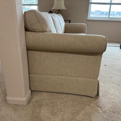 LIKE NEW TAN TWEED STYLE SOFA