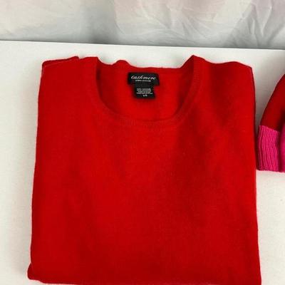 Lot D `198 Lord & Taylor Cashmere Sweater Ann Taylor Hat and Gloves NWT Betsy Johnson Wallet