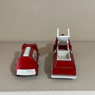 TOOTSIE TOY FIRE TRUCK AND CHEMICAL EXTINGUISHER TOYS