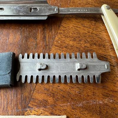 DURHAM DUPLEX STRAIGHT RAZOR WITH LEATHER STRAP