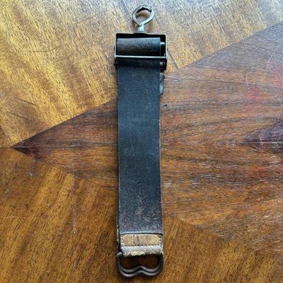 DURHAM DUPLEX STRAIGHT RAZOR WITH LEATHER STRAP