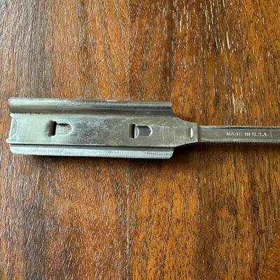 DURHAM DUPLEX STRAIGHT RAZOR WITH LEATHER STRAP