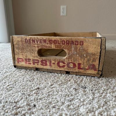 PEPSI COLA WOODEN CRATE