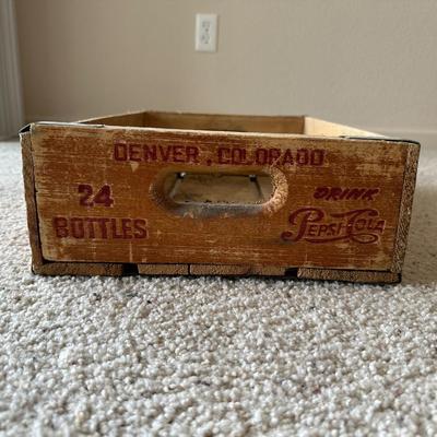 PEPSI COLA WOODEN CRATE