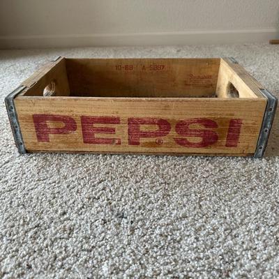 PEPSI COLA WOODEN CRATE