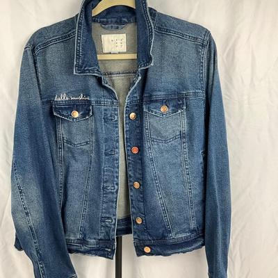 Lot D 203 Tommy Hilfiger Patchwork Handbag and A New Day Denim Jacket