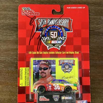 Ernie Irvin autographed diecast car