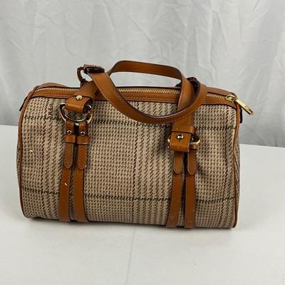 Lot D 205 NWT Vintage Ralph Lauren Houndstooth Handbag