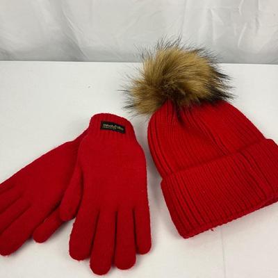 Lot D 206 NWT Oradelphine Leather Handbag Hat Gloves and Umbrella