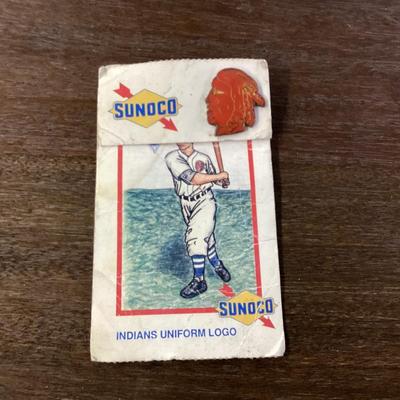 Sunoco the tribe 1920s Cleveland Indians uniform logo pin back