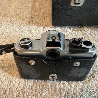 FUJICA 35MM CAMERA WITH VARIOUS LENSES, FLASH AND TIMER