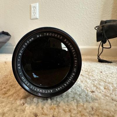 FUJICA 35MM CAMERA WITH VARIOUS LENSES, FLASH AND TIMER